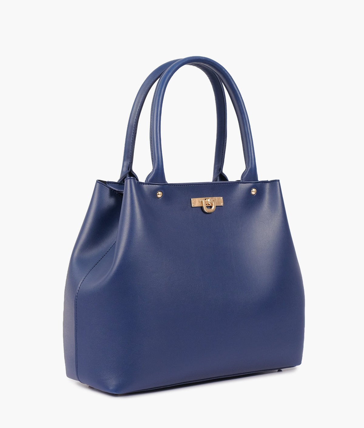 Blue zipper tote bag